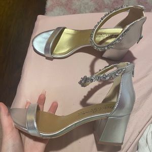 Silver heels
